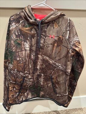 Under Armour Realtree Camo Hoodie with Pink Logo